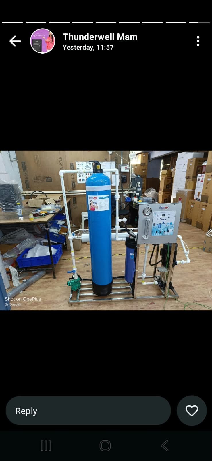 50 LPH Commercial RO Skid System