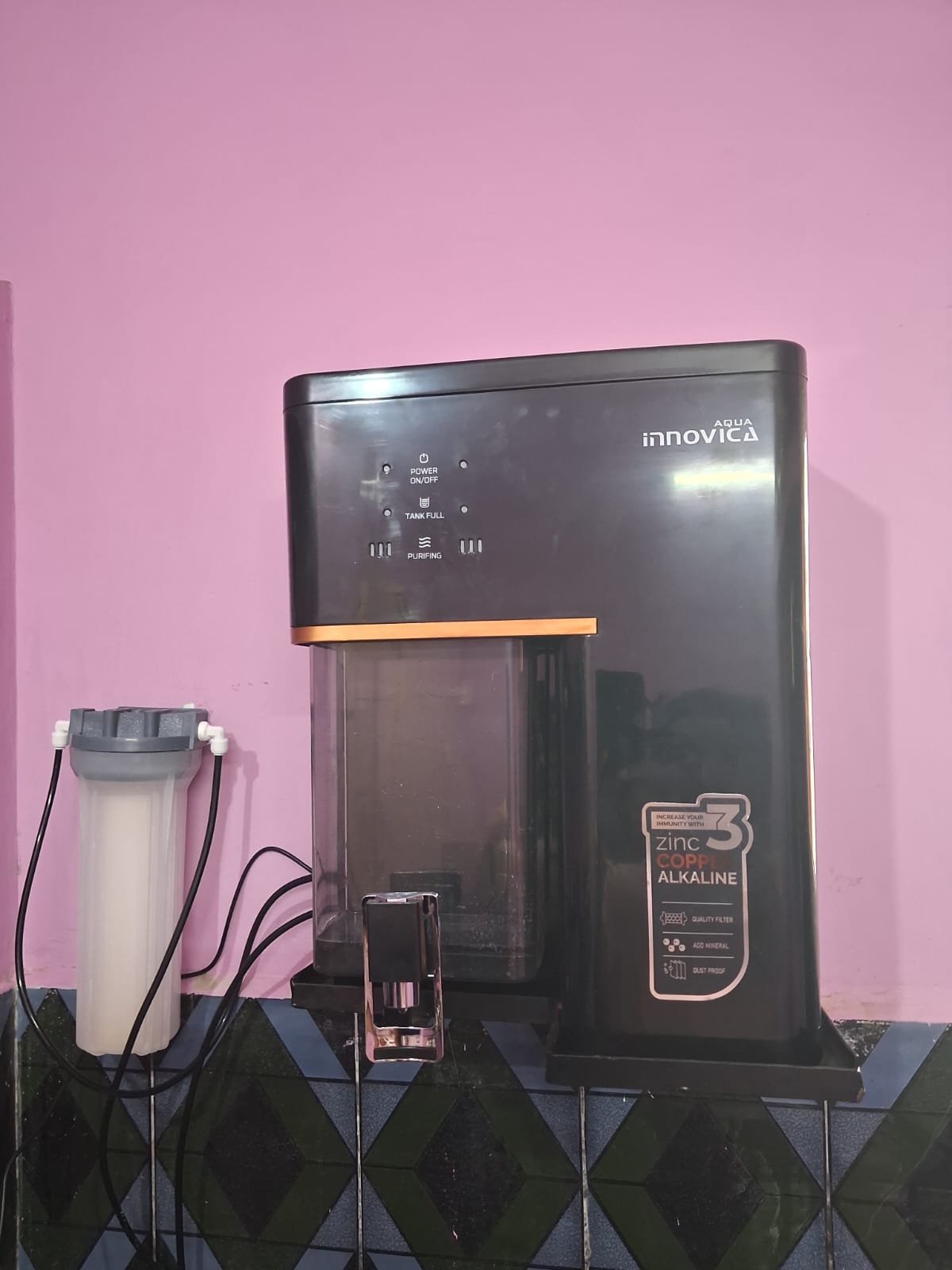 VARAM Innovita Black & Copper RO Purifier
