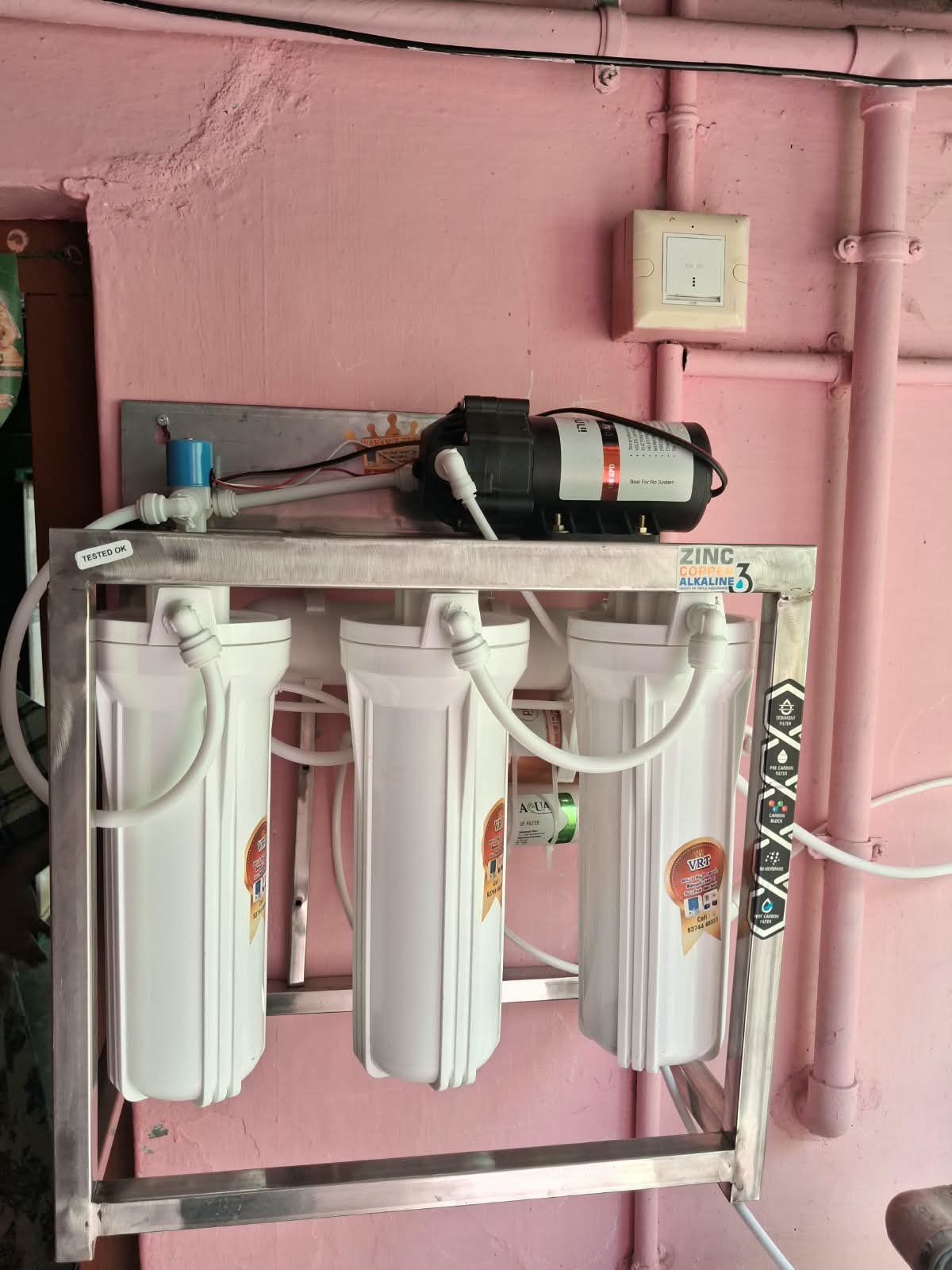 Triple Jumbo Floor Stand Filter Assembly